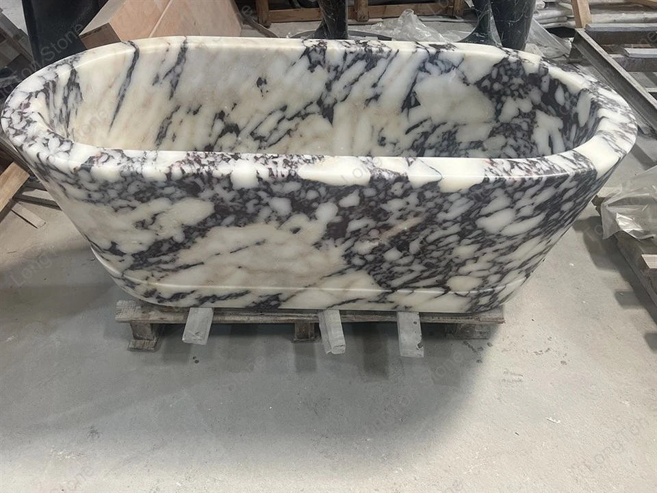 turkey calacatta viola marble bathtub